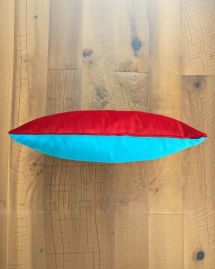 Velvet Contrast on Wooden Floor