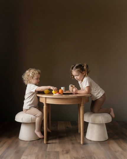 Genevieve Play Table & Mushroom Stools